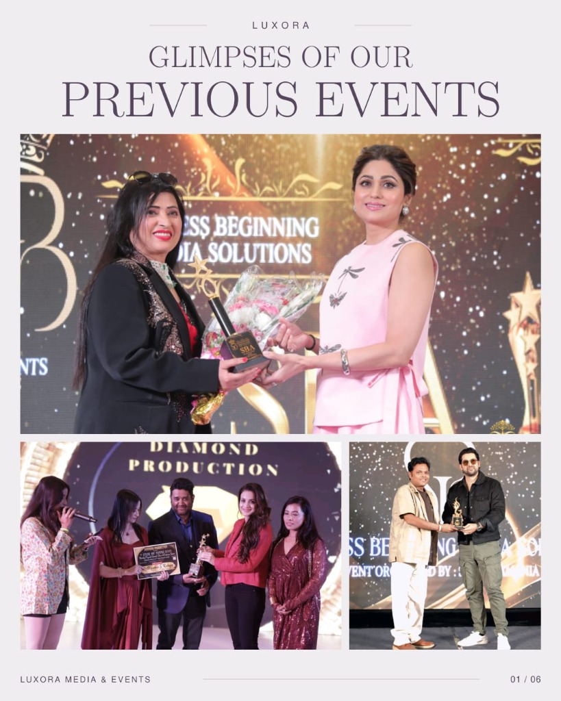 Glimpses of Our Previous Events â€” Edition 01 / 06 &middot; Stage Felicitations with Shamita Shetty, Aftab Shivdasani & Ameesha Patel