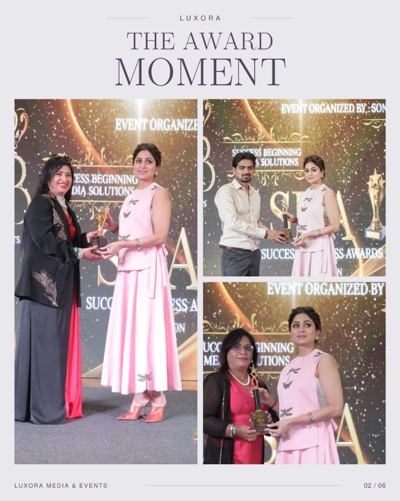 The Award Moment â€” Edition 02 / 06 &middot; Prestigious Trophy Felicitations with Shamita Shetty