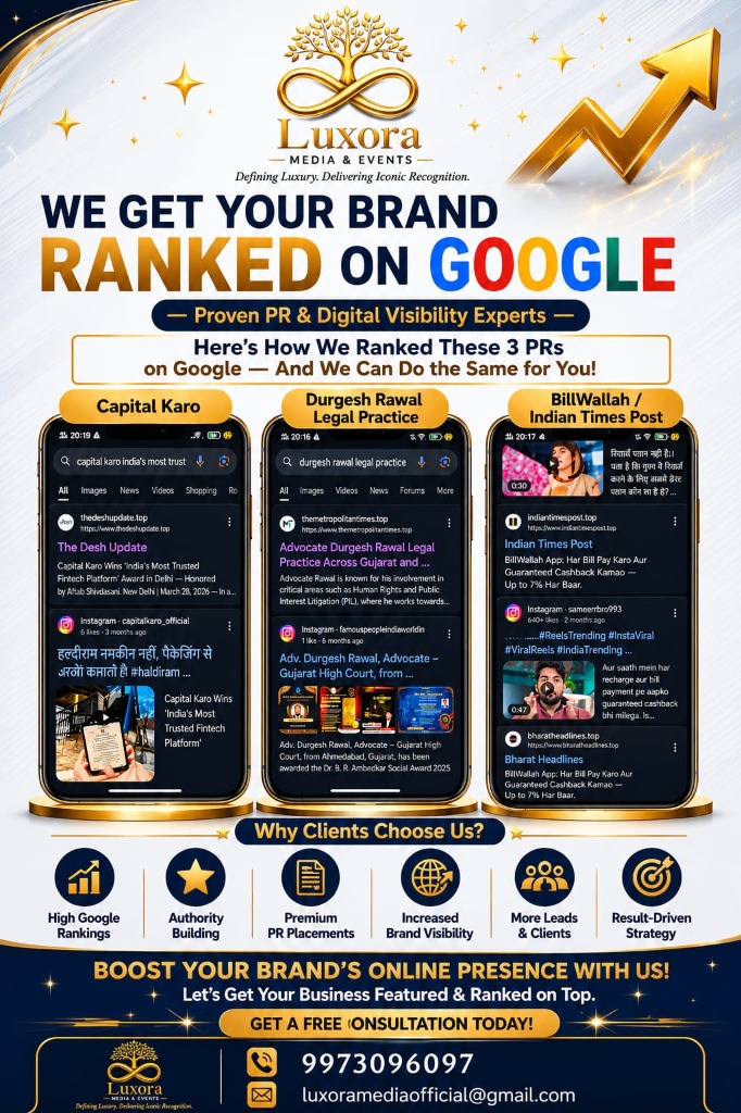 We Get Your Brand Ranked On Google - Luxora Media PR Case Studies